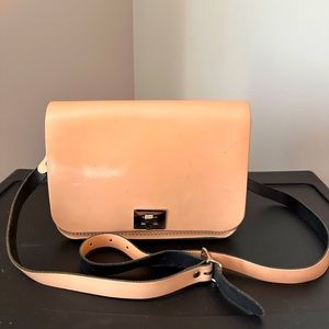 The Leather Satchel Co. Nude Mini Pixie Crossbody Bag